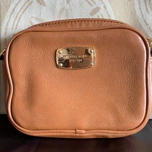 Michael Kors square brown side bag